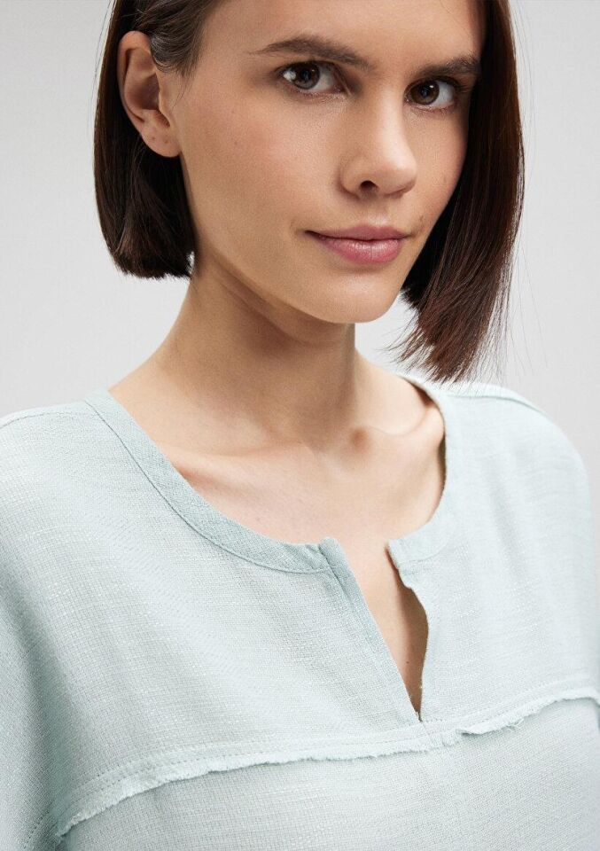 MAVİ KADIN UZUN KOLLU BLUZ Gökyüzü Yeşil 121357-70808