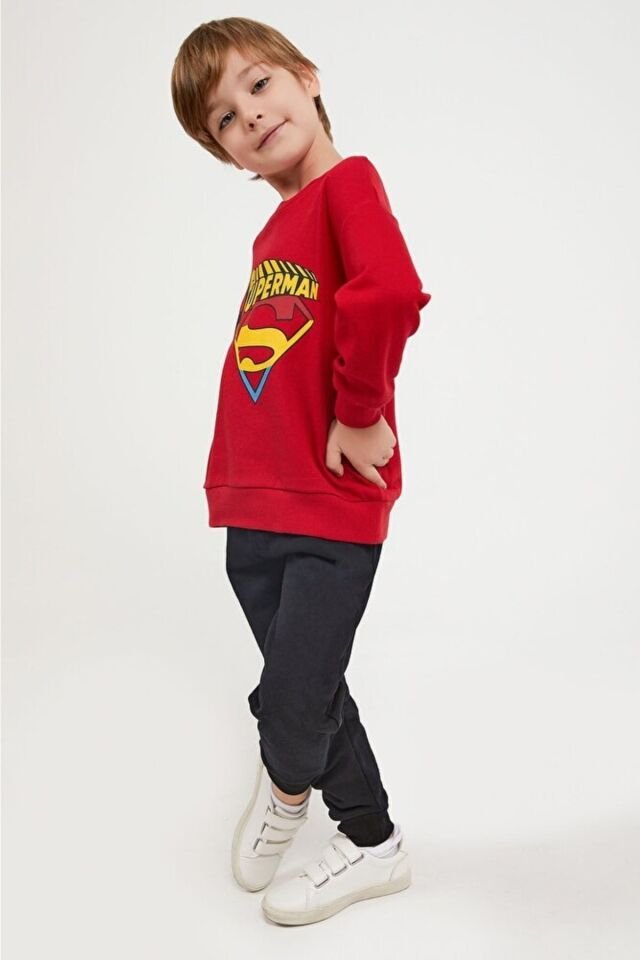 SUPERMAN ERKEK ÇOCUK EŞOFMAN TAKIMI L1531-3 LACİVERT - 8-9