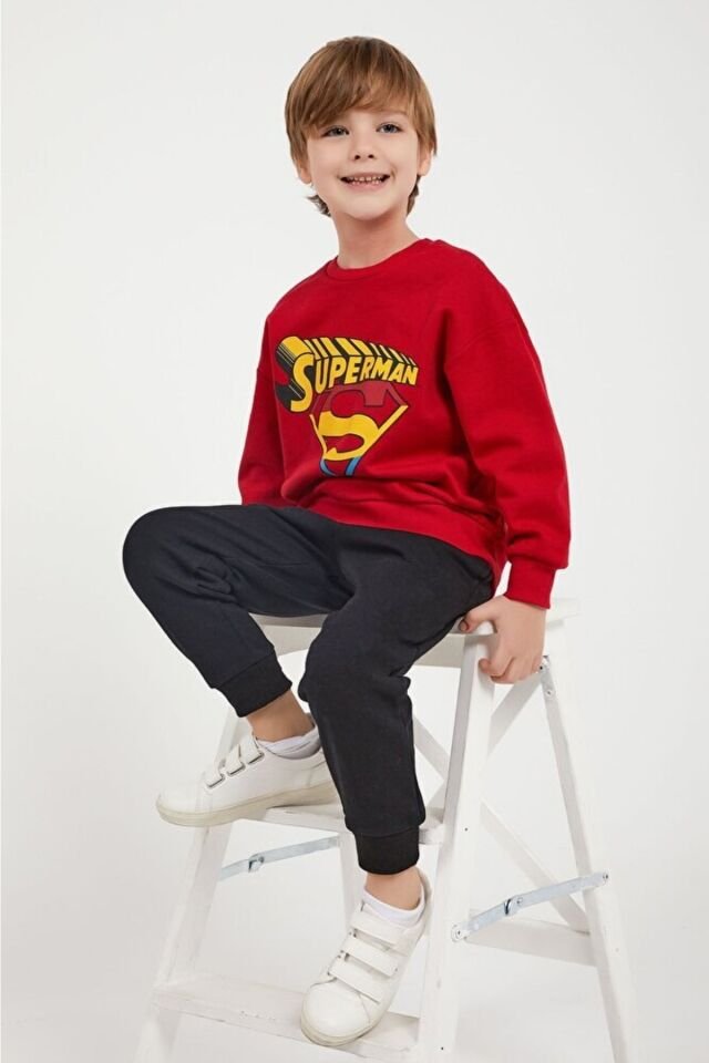 SUPERMAN ERKEK ÇOCUK EŞOFMAN TAKIMI L1531-3 LACİVERT - 8-9