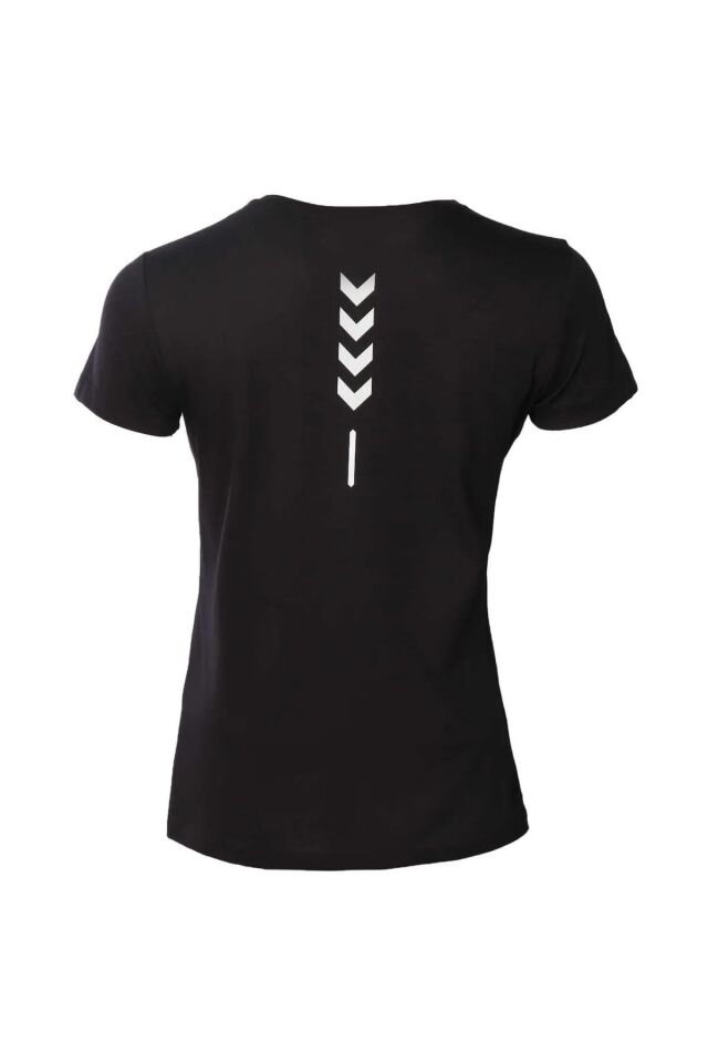 HUMMEL KADIN KISA KOL T-SHIRT T-TE CALI COTTON T-SHIRT 911613 SİYAH - XS