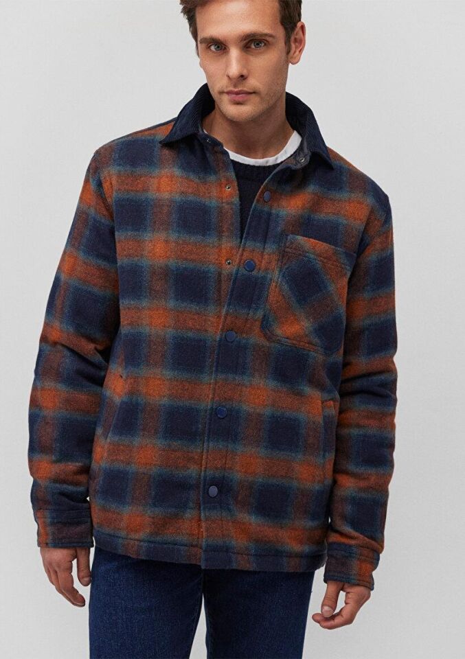 MAVİ ERKEK KARELİ SHACKET Kiremit Kareli 0110512-88237 KİREMİT - M