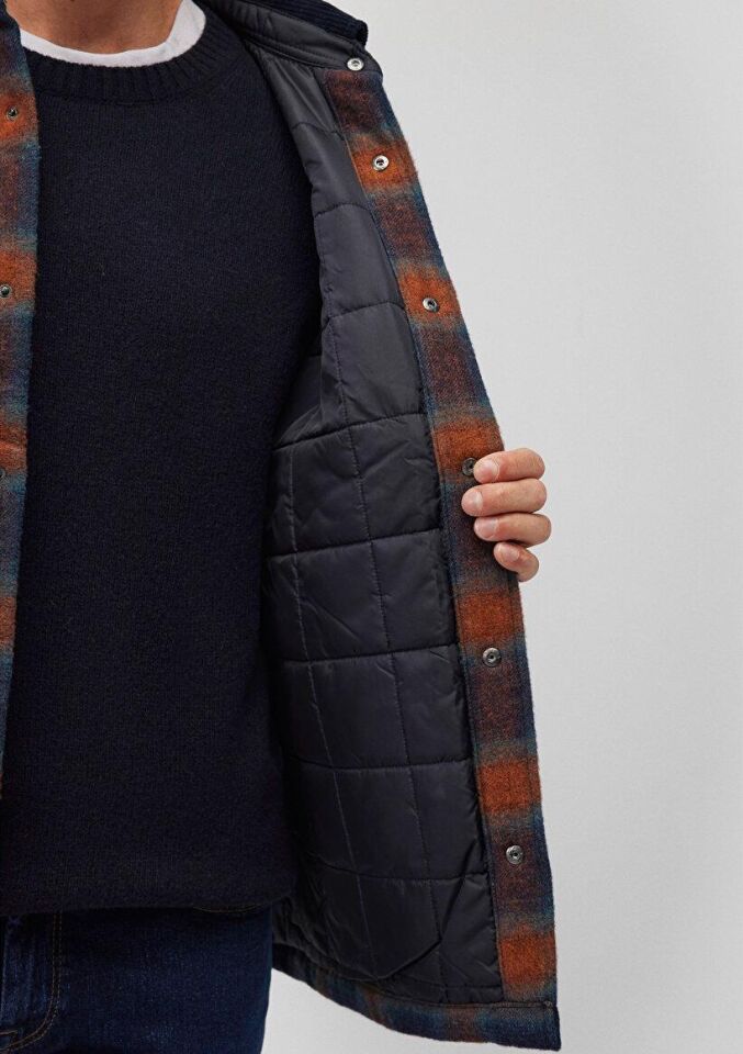 MAVİ ERKEK KARELİ SHACKET Kiremit Kareli 0110512-88237 KİREMİT - M