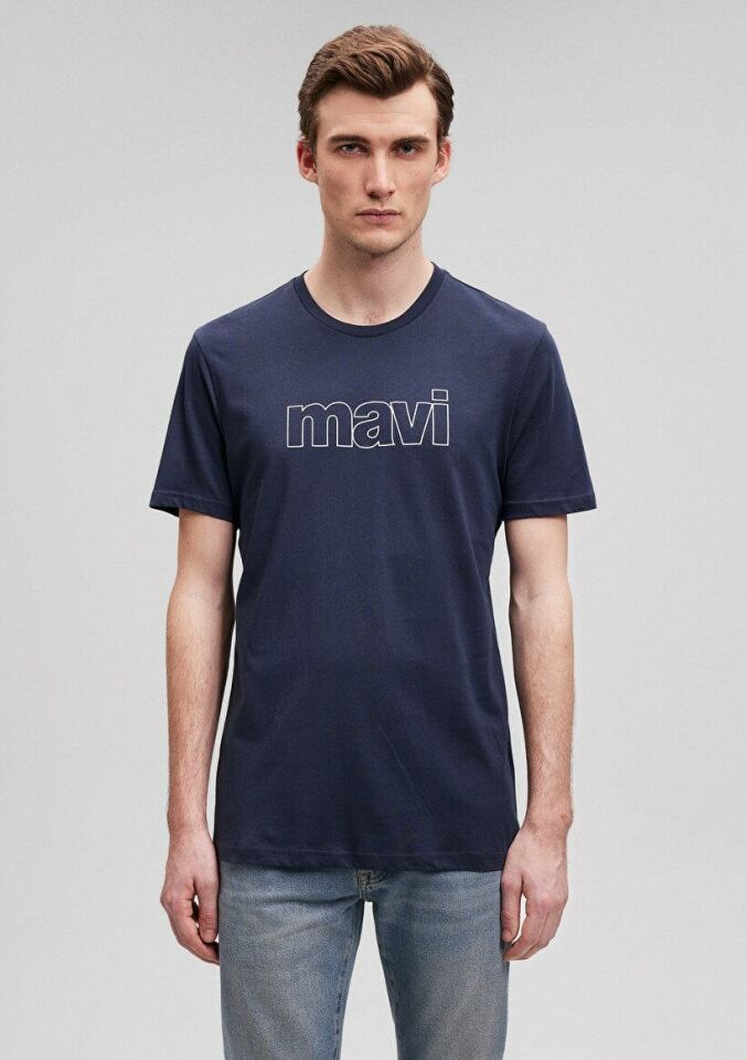 MAVİ ERKEK MAVİ LOGO TİŞÖRT Gece Lacivert 065781-28417