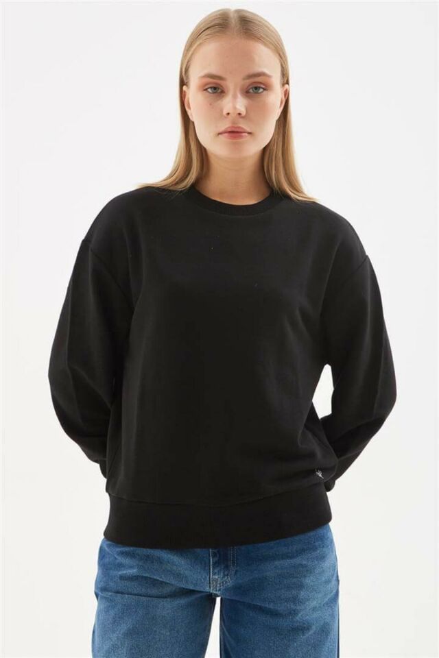 FASHION FRIENDS KADIN BİSİKLET YAKA SWEAT 24K0079K1