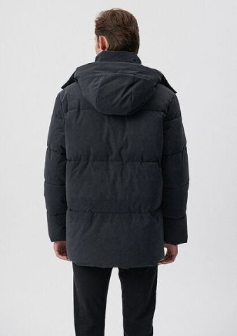 MAVİ ERKEK KAPÜŞONLU PARKA  Kuzgun 0110243-70499