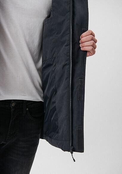 MAVİ ERKEK KAPÜŞONLU PARKA  Kuzgun 0110243-70499