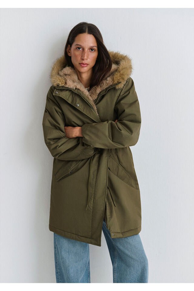 MAVİ KADIN KAPİŞONLU PARKA Ivy Green 1110786-71549