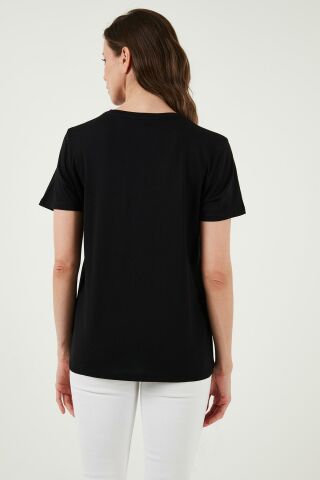 FASHION FRIENDS KADIN BASKILI T-SHİRT 24Y0714K1