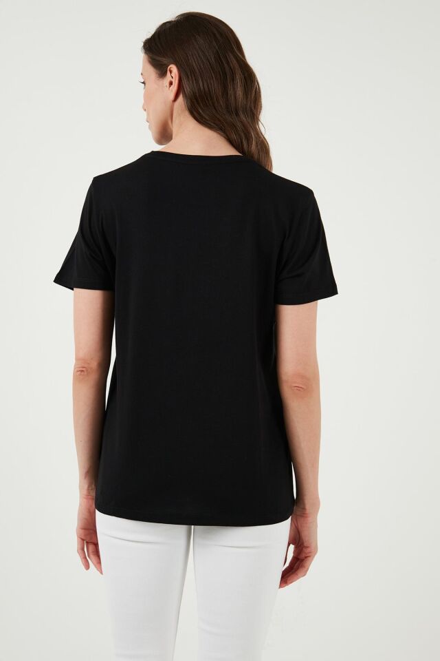 FASHION FRIENDS KADIN BASKILI T-SHİRT 24Y0714K1