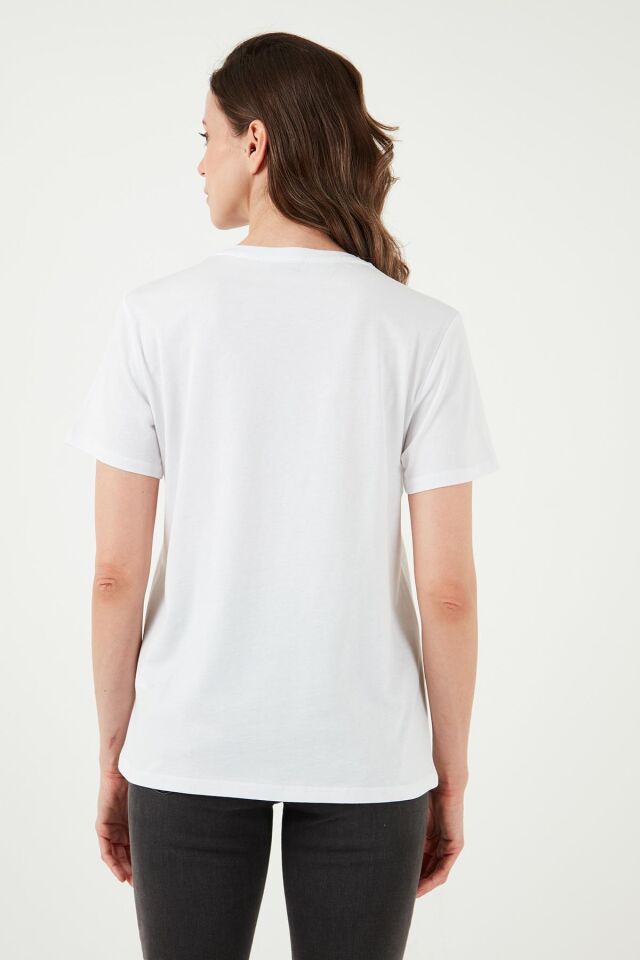 FASHION FRIENDS KADIN BASKILI T-SHİRT 24Y0714K1