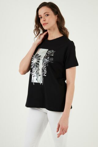 FASHION FRIENDS KADIN BASKILI T-SHİRT 24Y0714K1