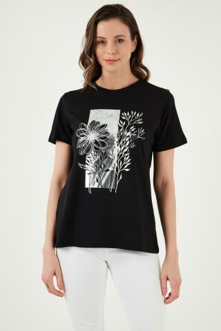 FASHION FRIENDS KADIN BASKILI T-SHİRT 24Y0714K1