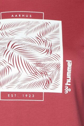 HUMMEL KADIN TİŞÖRT ELISE T-SHIRT 911651 VİŞNE ÇÜRÜĞÜ - XL