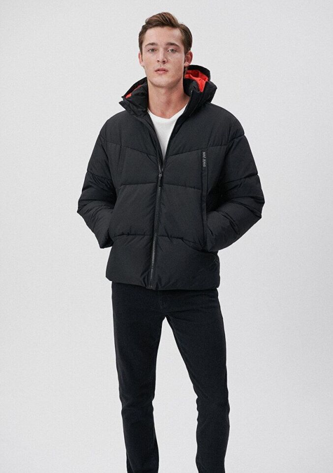 MAVİ ERKEK KAPÜŞONLU CEKET Siyah 0110068-900