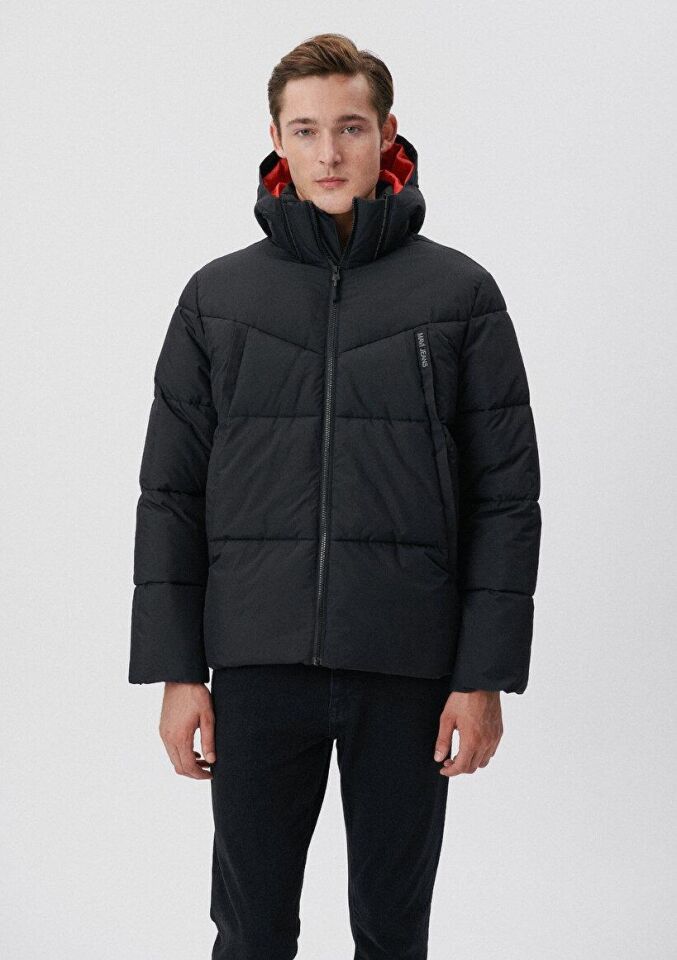 MAVİ ERKEK KAPÜŞONLU CEKET Siyah 0110068-900