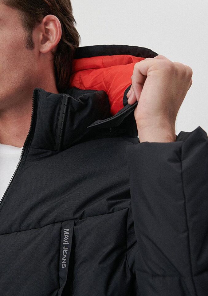 MAVİ ERKEK KAPÜŞONLU CEKET Siyah 0110068-900