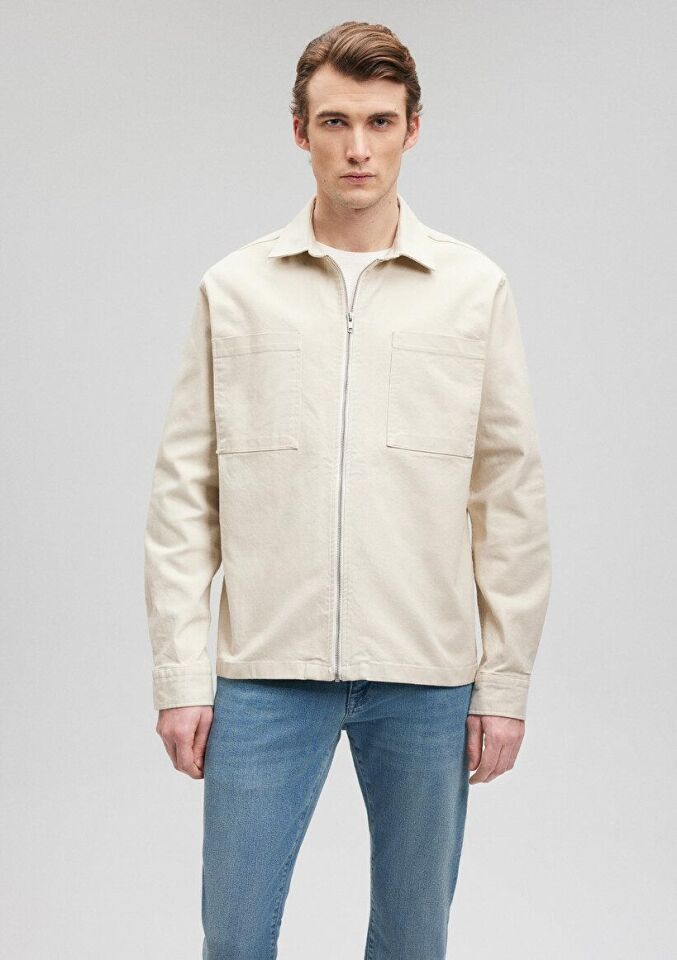 MAVİ ERKEK CEPLİ GÖMLEK Ay Taşı Beji 0210938-70144