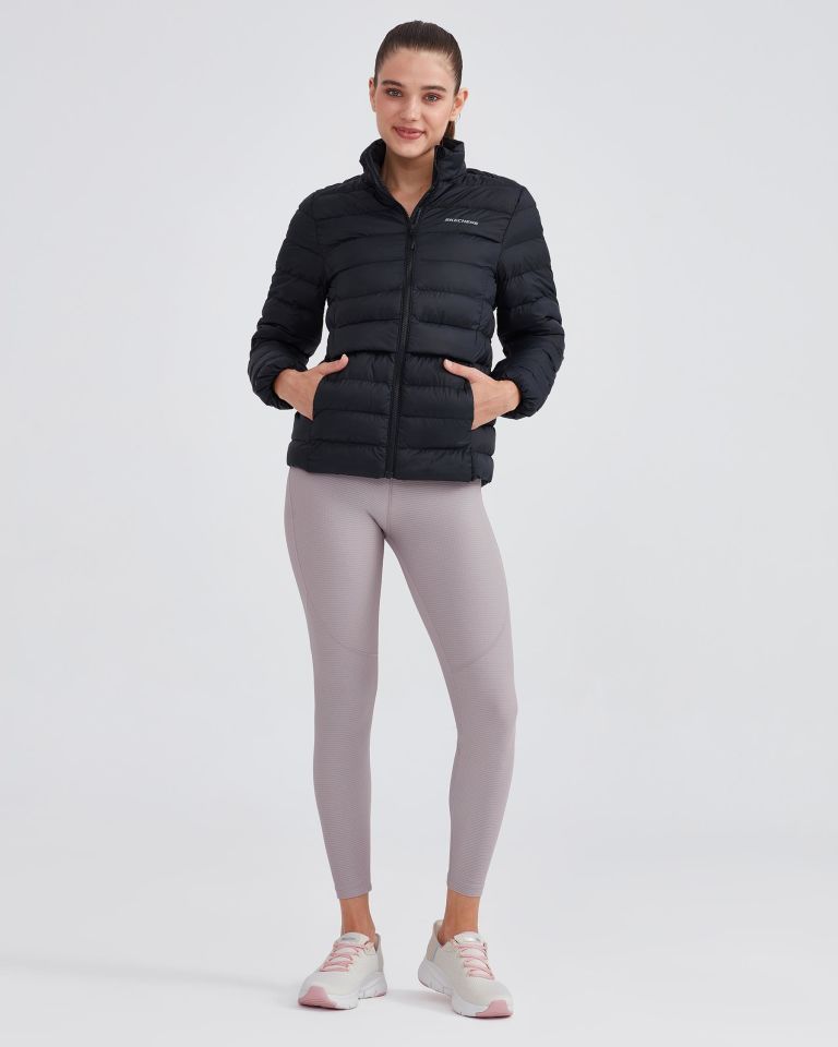 SKECHERS KADIN ŞİŞME MONT W OUTERWEAR POP UP DETAİLED PADDED JACKET S231240-001