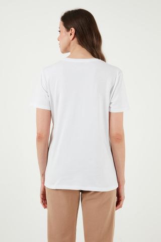 FASHION FRIENDS KADIN BASKILI T-SHİRT 24Y0723K1