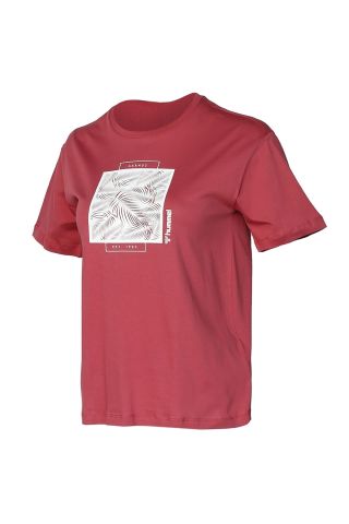 HUMMEL KADIN TİŞÖRT ELISE T-SHIRT 911651 VİŞNE ÇÜRÜĞÜ - L