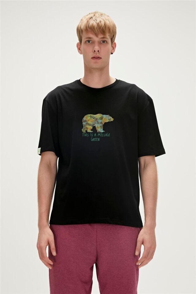 BAD BEAR ERKEK RE-FINGER T-SHIRT 23.01.07.007