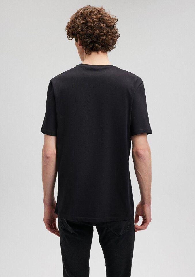 MAVİ ERKEK MAVİ BASKILI TİŞÖRT Siyah 0611323-900