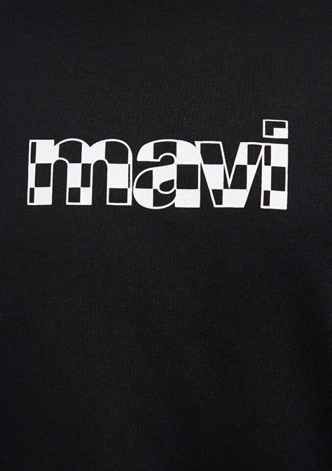 MAVİ ERKEK MAVİ BASKILI TİŞÖRT Siyah 0611323-900