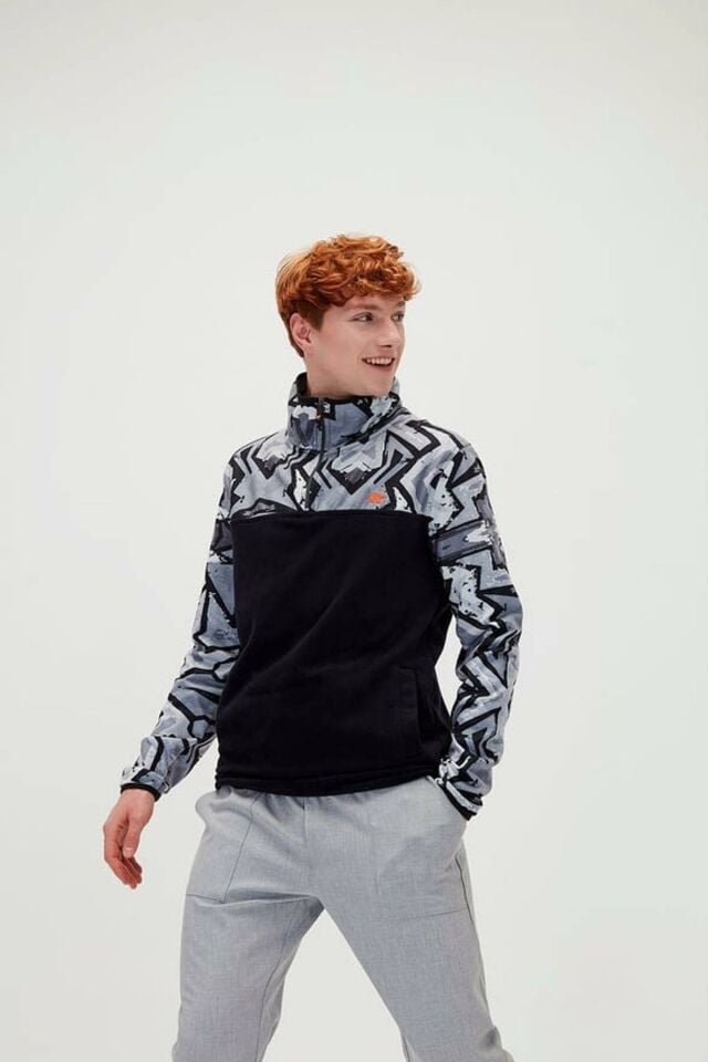 BAD BEAR ERKEK MIRAGE HALF-ZIP POLAR SWEATSHIRT 21.02.21.007
