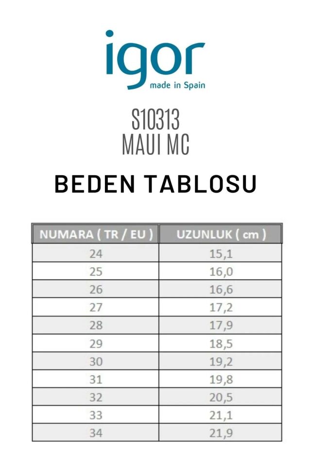 IGOR  ÇOCUK LACİVERT S10313 MAUI MC SANDALET S10313-IGR003