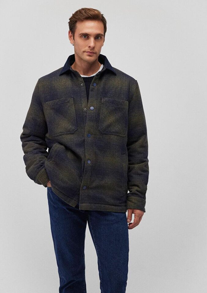 MAVİ ERKEK KARELİ SHACKET Haki Kareli 0110515-88239