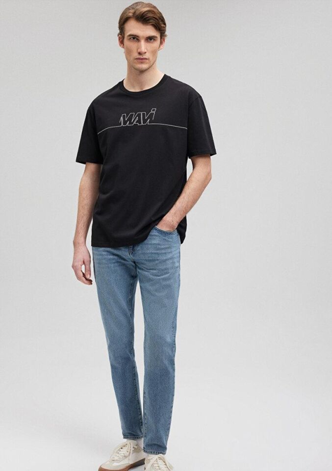 MAVİ ERKEK LOGO BASKILI TİŞÖRT Siyah 0610254-900