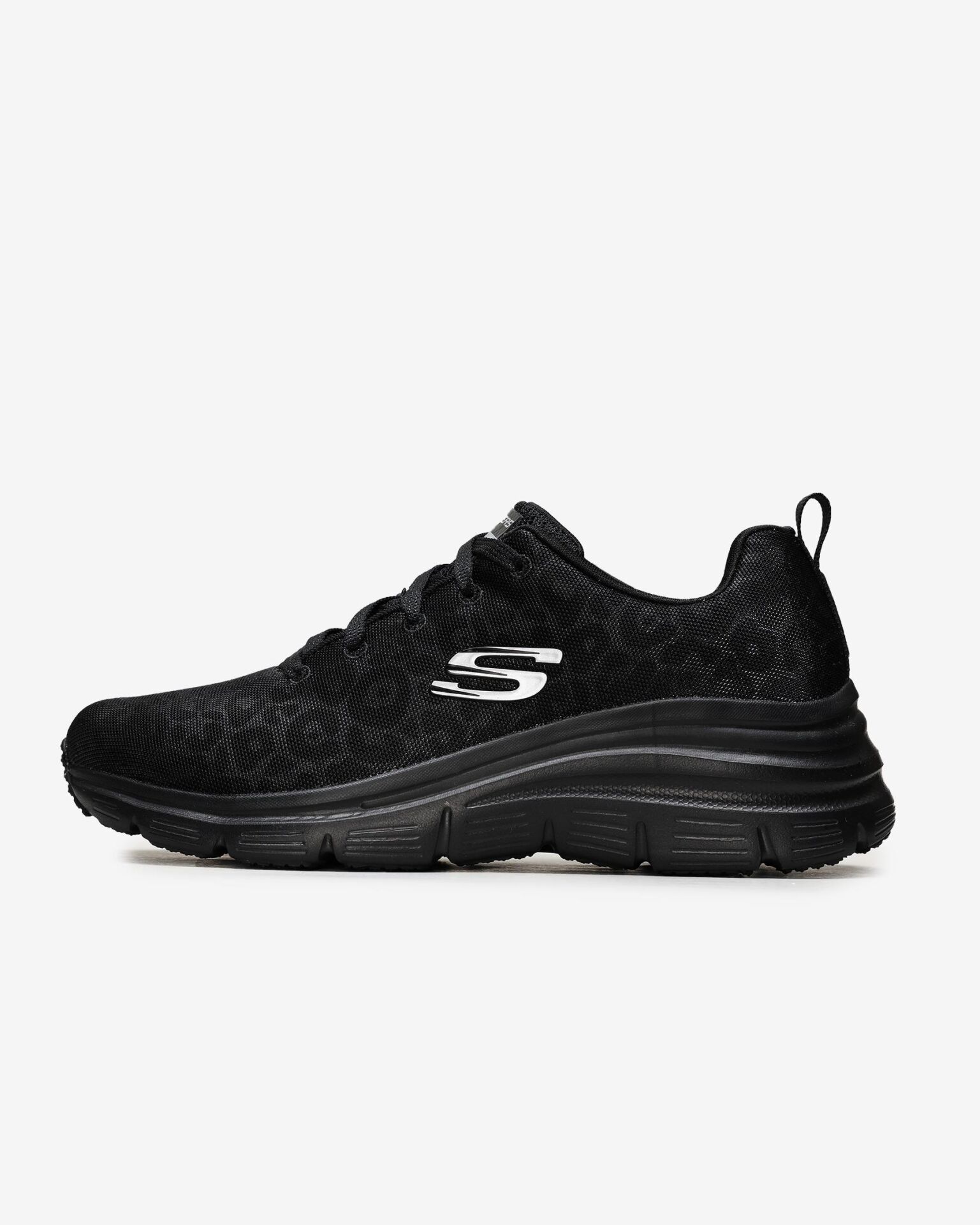 SKECHERS KADIN SİYAH FASHİON FİT SPOR AYAKKABI 88888179 BBK