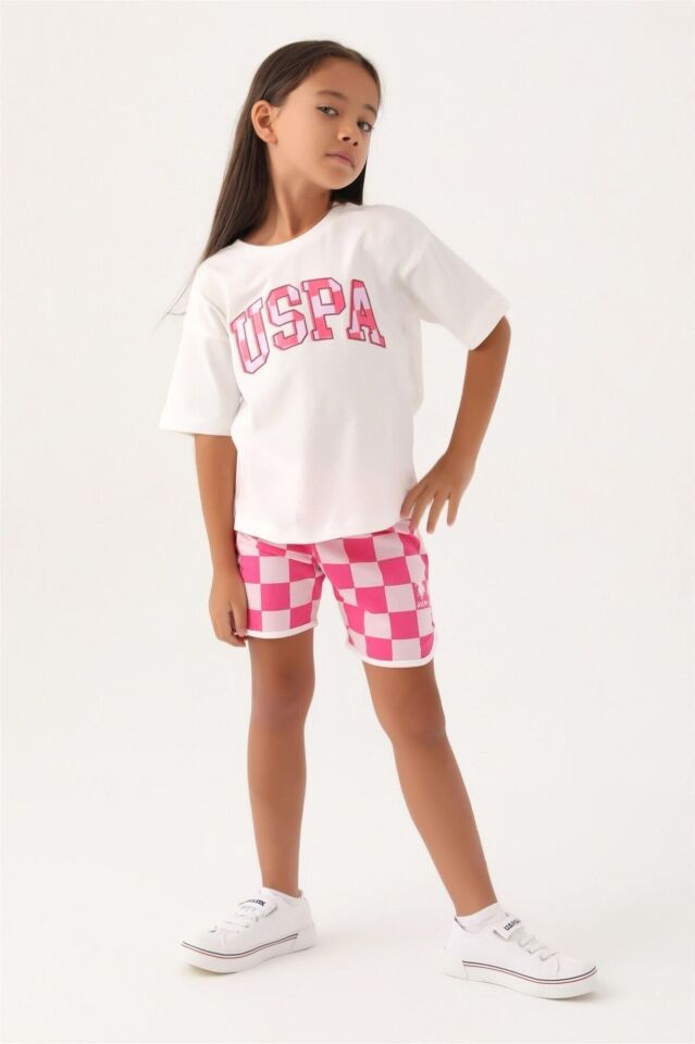 U.S. POLO ASSN KİDS KIZ GARSON ŞORT TAKIM US1813-G