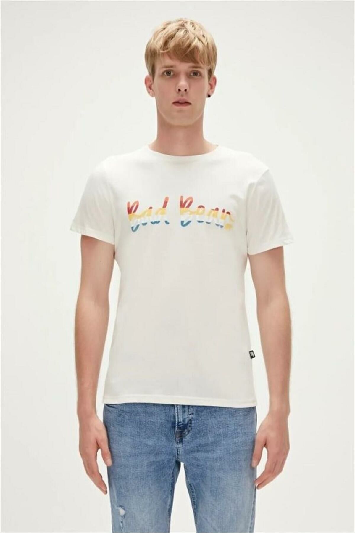 BAD BEAR ERKEK MANUSCRIPT T-SHIRT 23.01.07.008