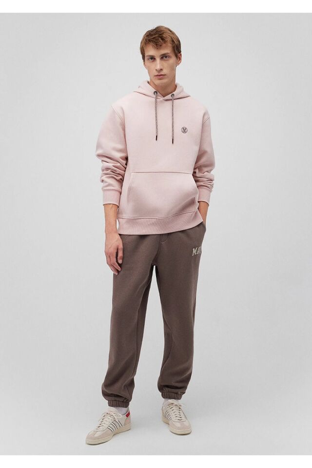 MAVİ ERKEK KAPÜŞONLU SWEATSHIRT Toz Gül Pembe 065809-71150