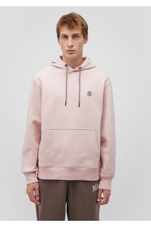 MAVİ ERKEK KAPÜŞONLU SWEATSHIRT Toz Gül Pembe 065809-71150