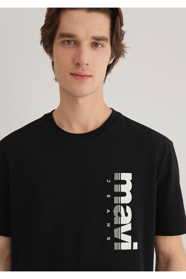 MAVİ ERKEK MAVİ JEANS BASKILI TİŞÖRT Siyah 0611745-900