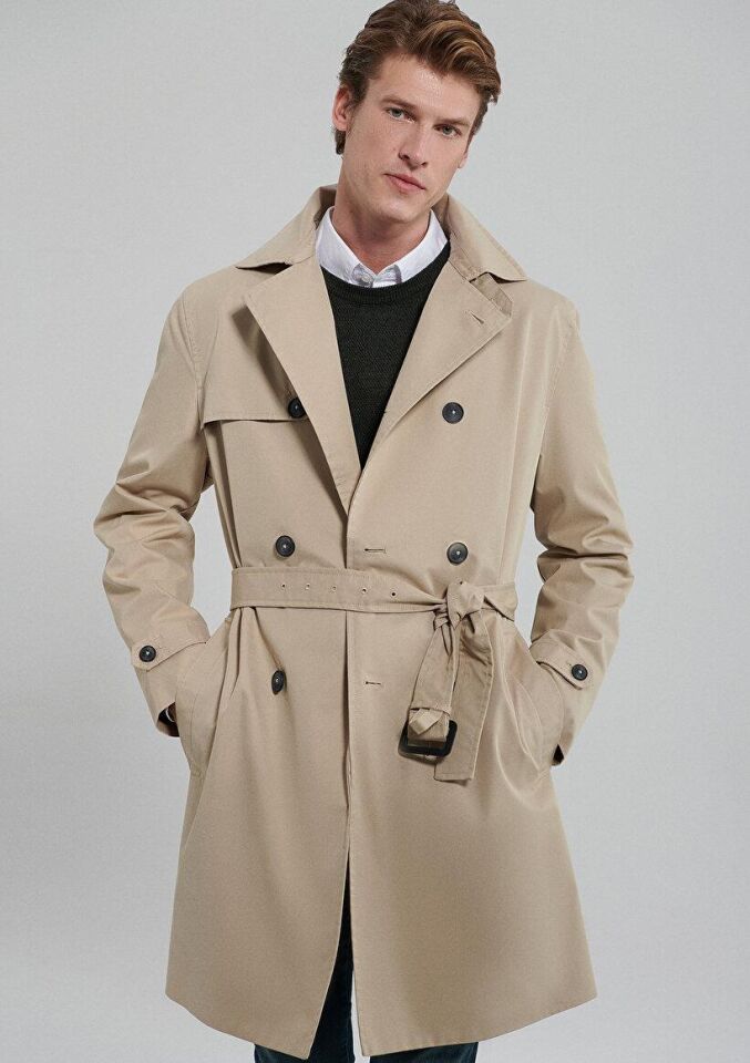 MAVİ ERKEK TRENÇKOT Açık Bej 0110304-82393