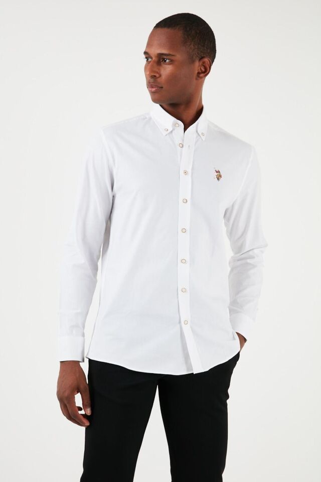 U.S. POLO ASSN. ERKEK DOKUMA GOMLEK G081SZ004-0-1829891