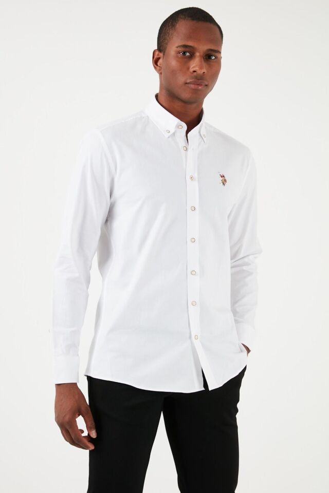 U.S. POLO ASSN. ERKEK DOKUMA GOMLEK G081SZ004-0-1829891