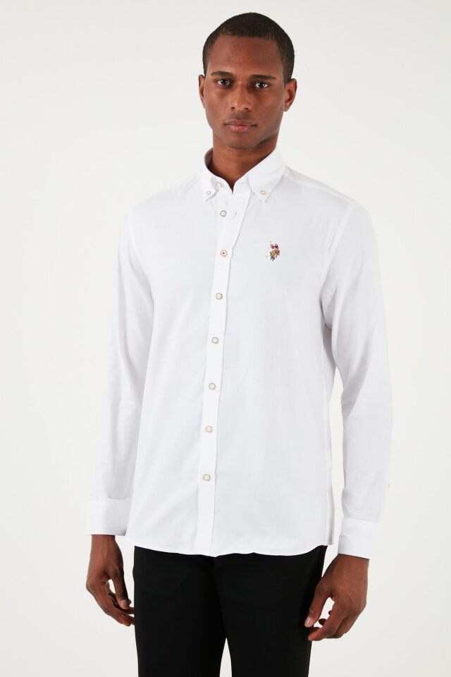 U.S. POLO ASSN. ERKEK DOKUMA GOMLEK G081SZ004-0-1829891