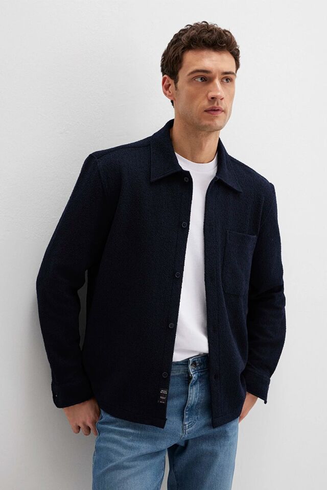 MAVİ ERKEK UZUN KOL GÖMLEK Gökyüzü Lacivert 0211772-83699