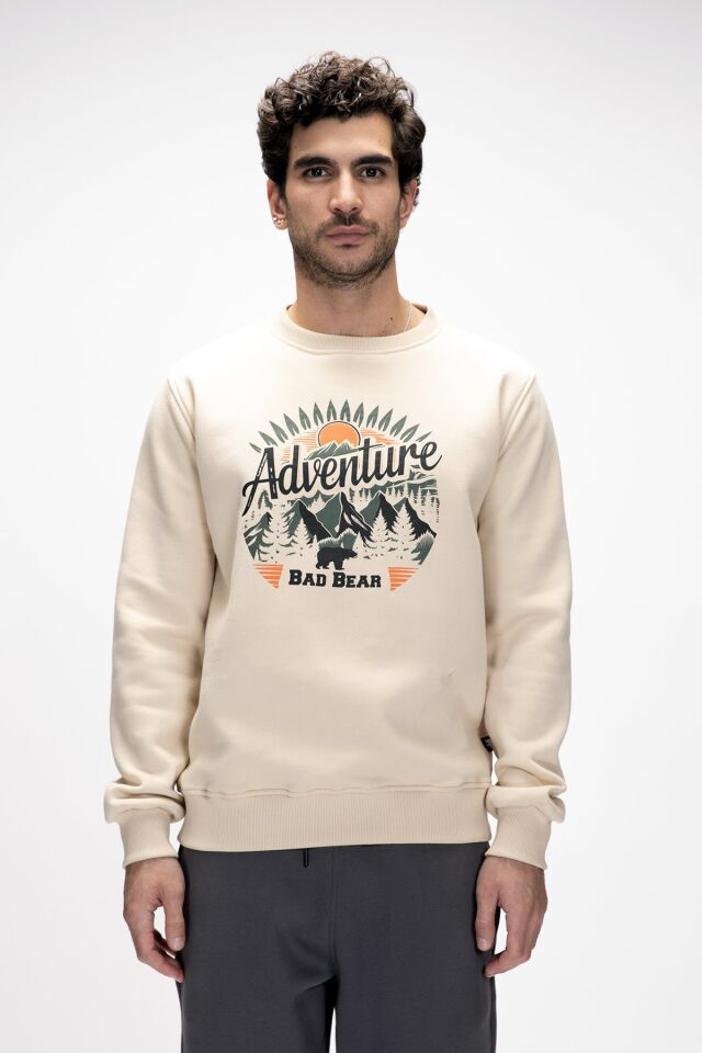 BAD BEAR ERKEK SWEATSHIRT ADVENTURE CREWNECK 25.02.12.015