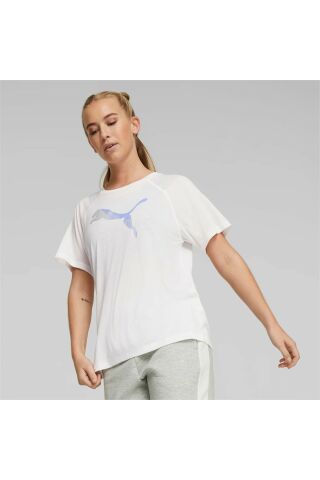 PUMA KADIN TİŞÖRT 67306602 BEYAZ - S