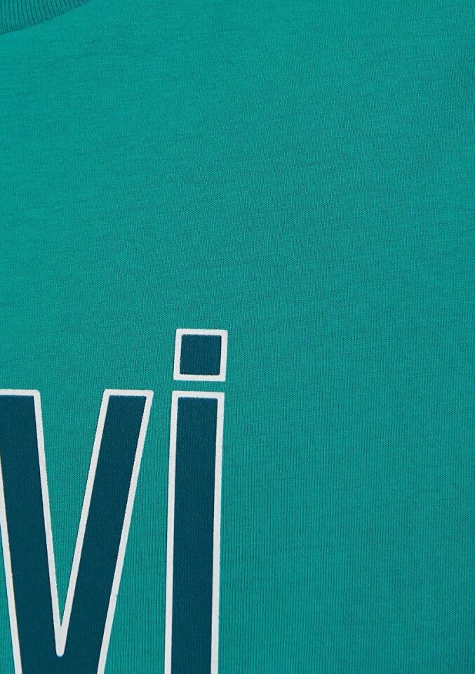 MAVİ ERKEK MAVİ LOGO TİŞÖRT Turkuaz Mavisi 066842-71825