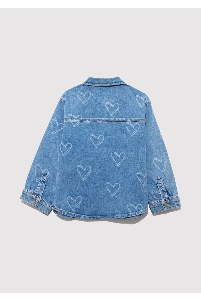 MAVİ ÇOCUK LULU  Lt Heart Print Denim 7210002-89486