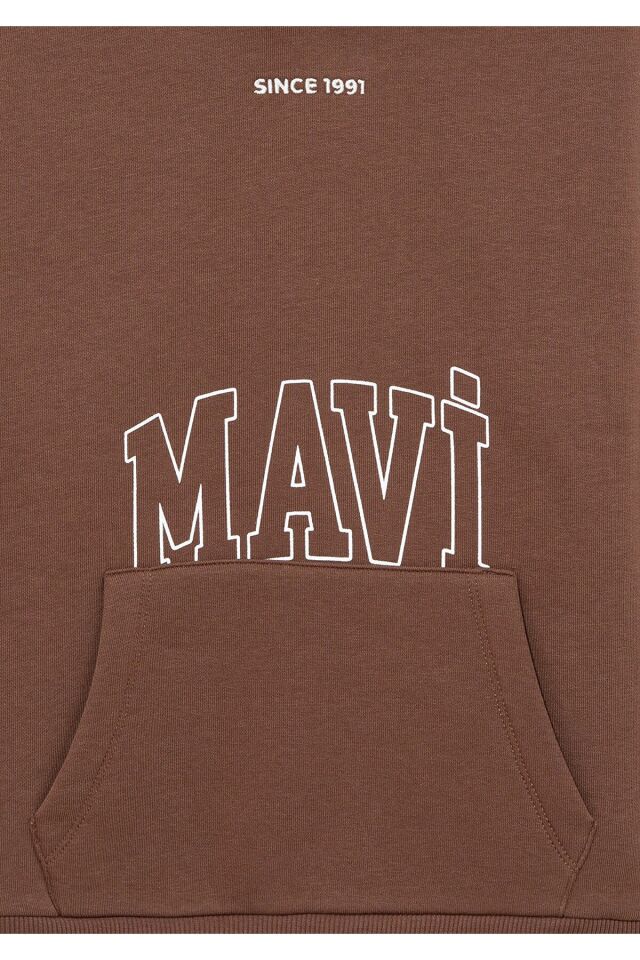 MAVİ ÇOCUK MAVİ LOGO BASKILI KAPÜŞONLU SWEATSHIRT P 6S10053-70243