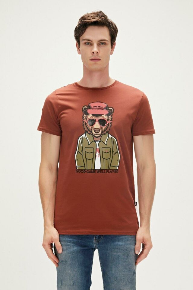 BAD BEAR ERKEK GOOD GAME  T-SHIRT 23.01.07.009