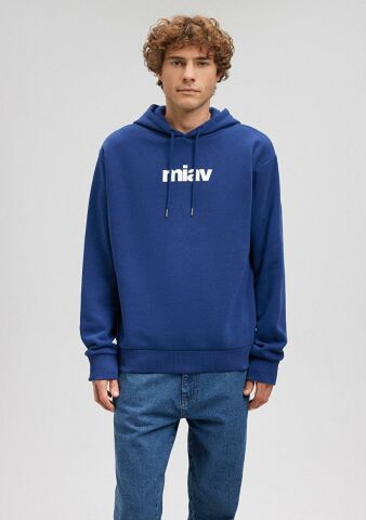 MAVİ ERKEK MİAV KAPÜŞONLU SWEATSHIRT Koyu Saks Mavi 0S10001-70722