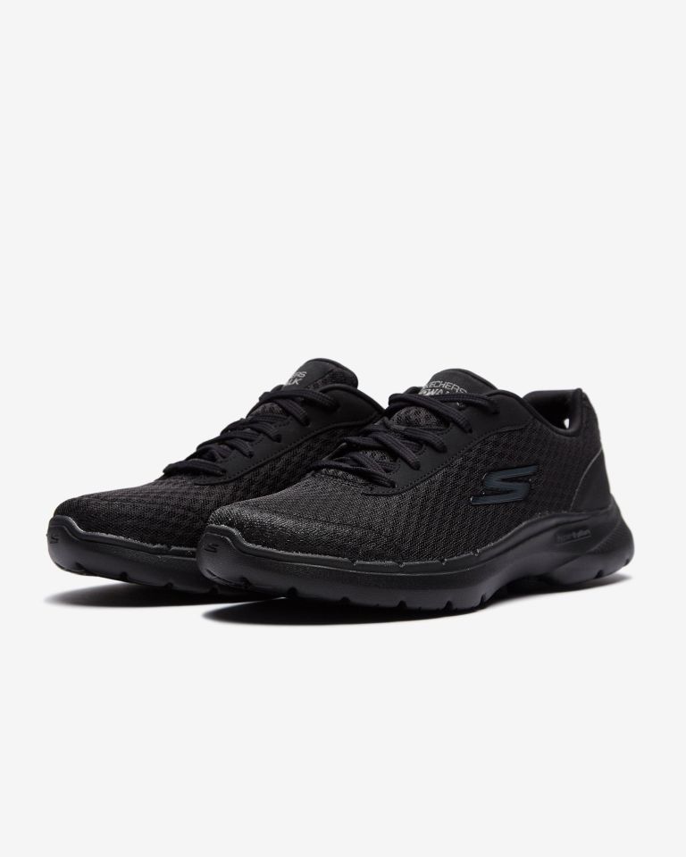 SKECHERS KADIN SİYAH GO WALK 6 - İCONİC VİSİON SPOR AYAKKABI 124514 BBK